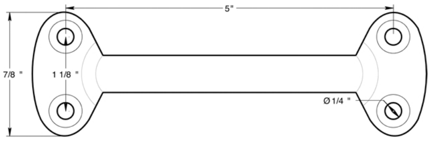 Deltana 6" Pull WP026