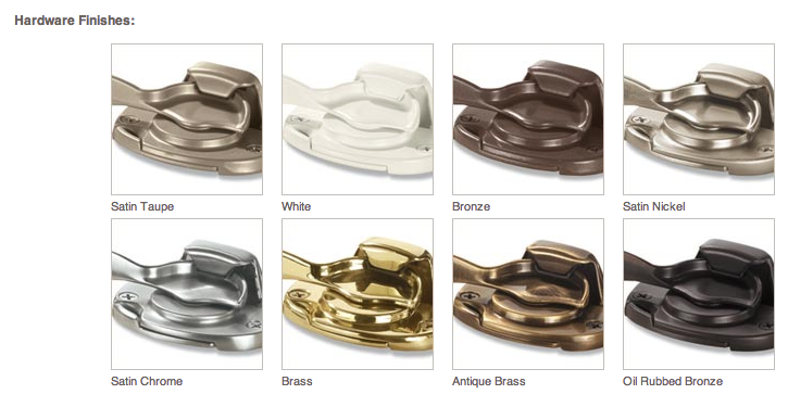 Marvin Ultimate Double Hung replacement hardware - Sash lock and keeper set