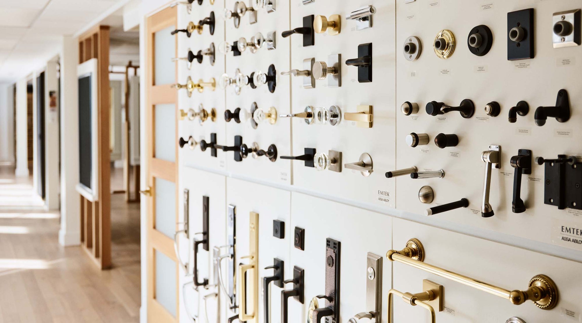 Hardware for all your doors, windows and cabinetry are available at our showroom