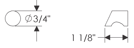 Rocky Mountain Lipstick Knob CK210