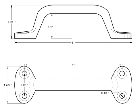 Deltana 6" Pull WP27