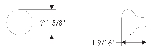 Rocky Mountain Mushroom Knob CK306