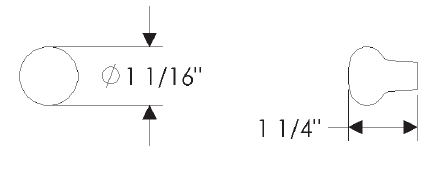 Rocky Mountain Mushroom Knob CK305