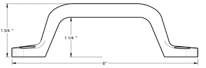 Deltana 4" Pull WP026