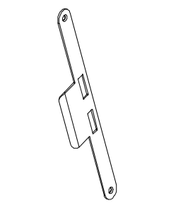 Marvin ULTIMATE AND ULTIMATE WOOD INSWING FRENCH DOOR PARTS - Strike Plate, Jamb Mortise Lock or Multi−Point Lock