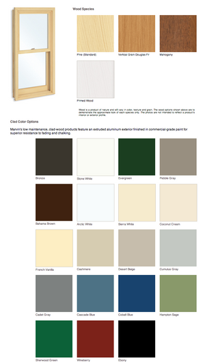Marvin exterior finish colors