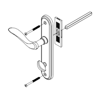 integrity cambridge handle set interior lever